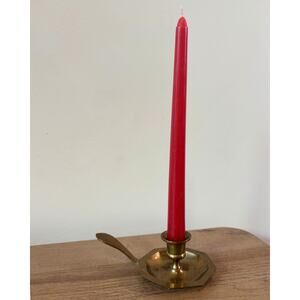 Vintage Brass Tapered Candle Holder